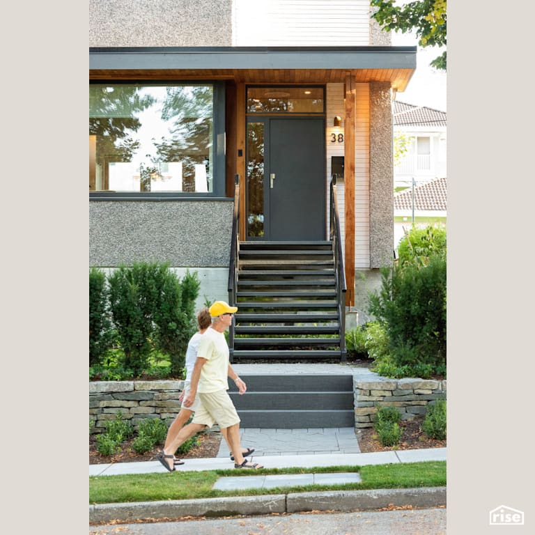 entry with Triple Pane Window by Lanefab Design/Build