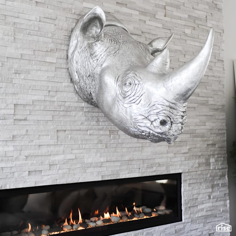 Luxton Square - Living Room with Gas Fireplace by PlaidFox