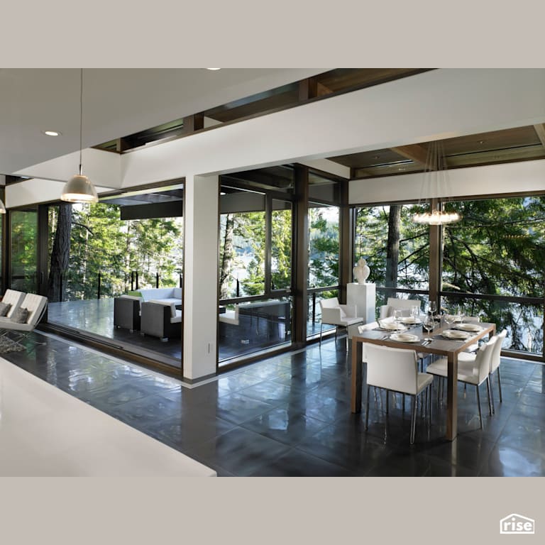 Dining Room with Integrated LED by My House Design/Build Team Ltd.