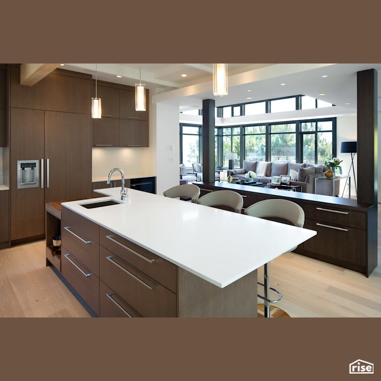 Kitchen with Integrated LED by Naikoon Contracting