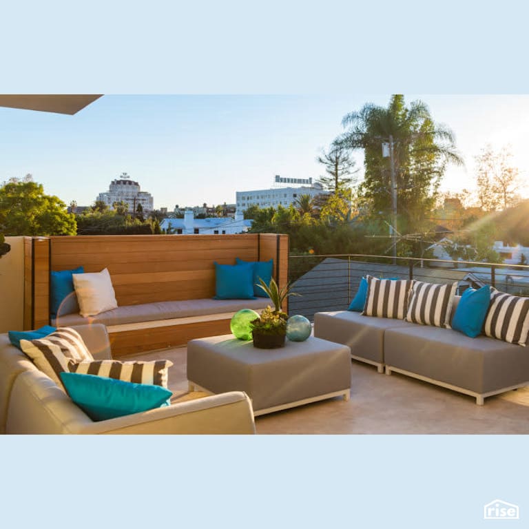 Deck With Shiplap Nook with Shiplap Wood Siding by Tracy A. Stone Architect