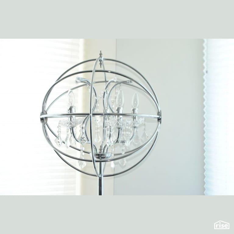 Wondrous Waterfront Condo with Floor Lamp by Amazing Space Interiors