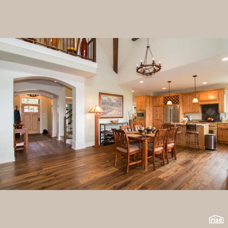 Dining Room with Integrated LED by Winsome Construction