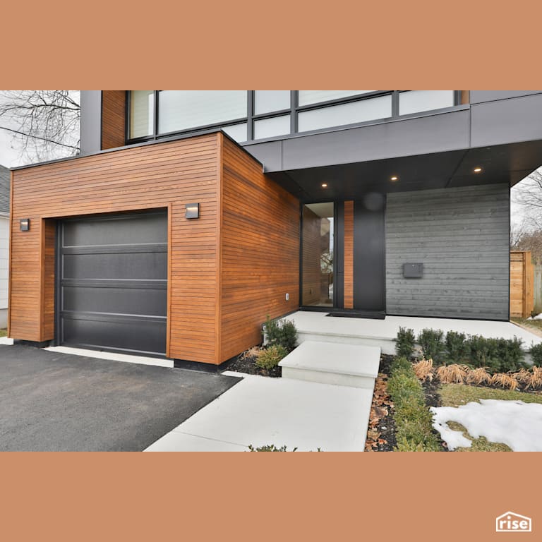 Double Rabit Siding with Thermally Modified Wood Siding by Thermalwood Canada