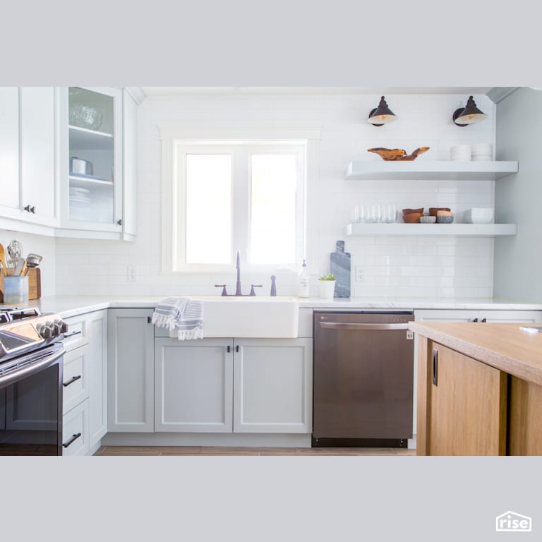 Albert Street II Kitchen with LED Lighting by Reimagine Designs