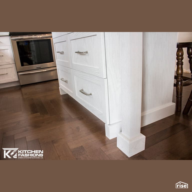 White Frosted Kitchen with FSC Certified Wood Cabinet by Home Fashions