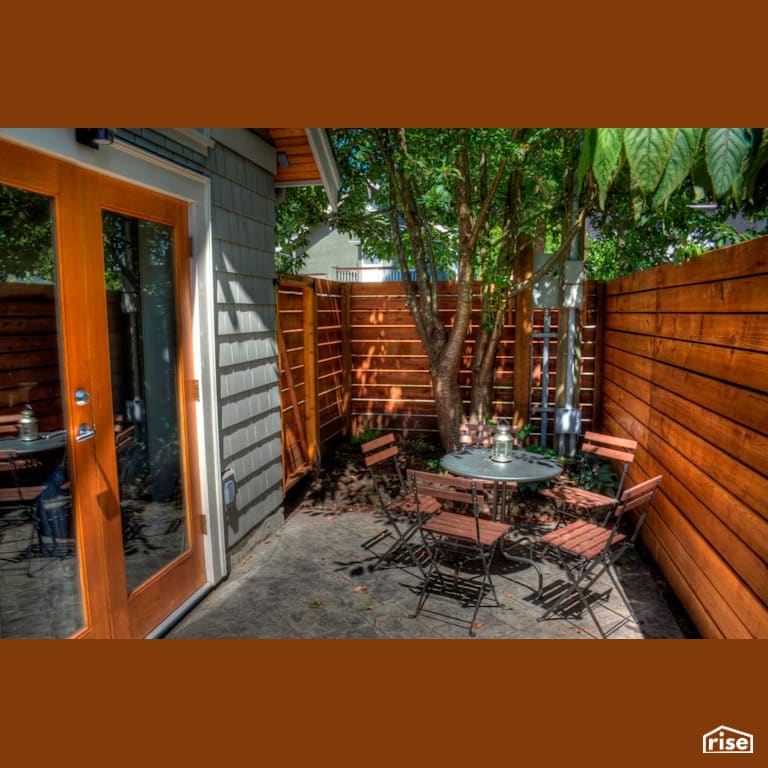 W11th back patio with Energy Star Exterior Door by Lanefab Design/Build