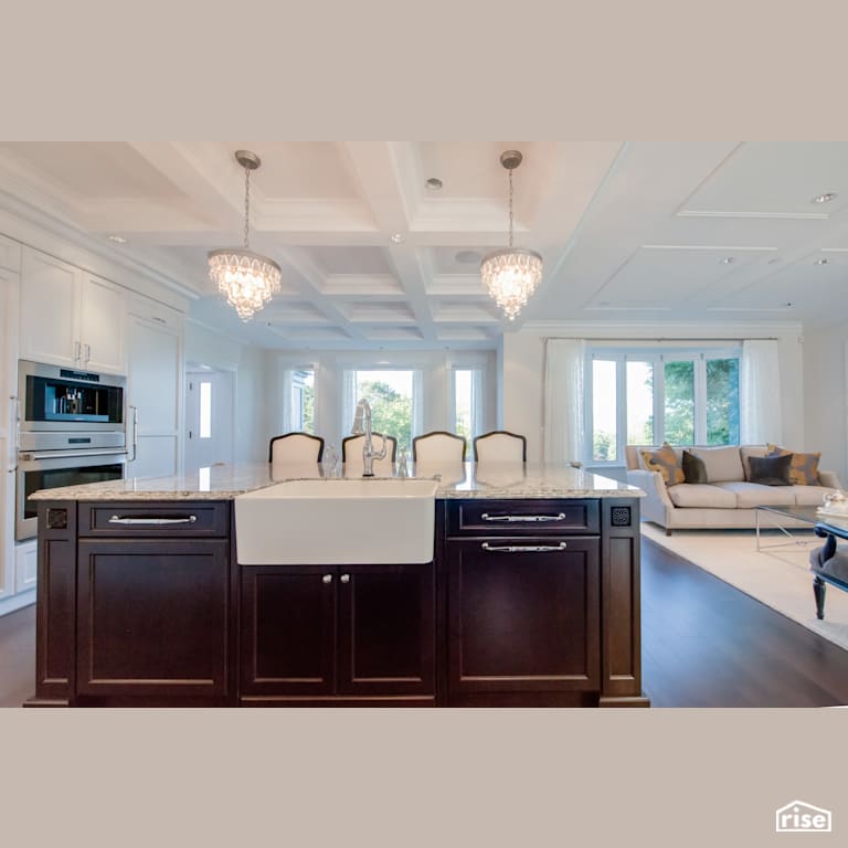Kitchen with Wall Oven by My House Design/Build Team Ltd.
