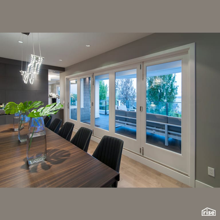 Dining Room with Integrated LED by My House Design/Build Team Ltd.