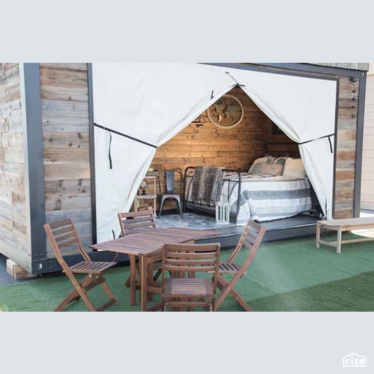 Shiplap Sided Container Home with Shiplap Wood Siding by Alternative Living Spaces