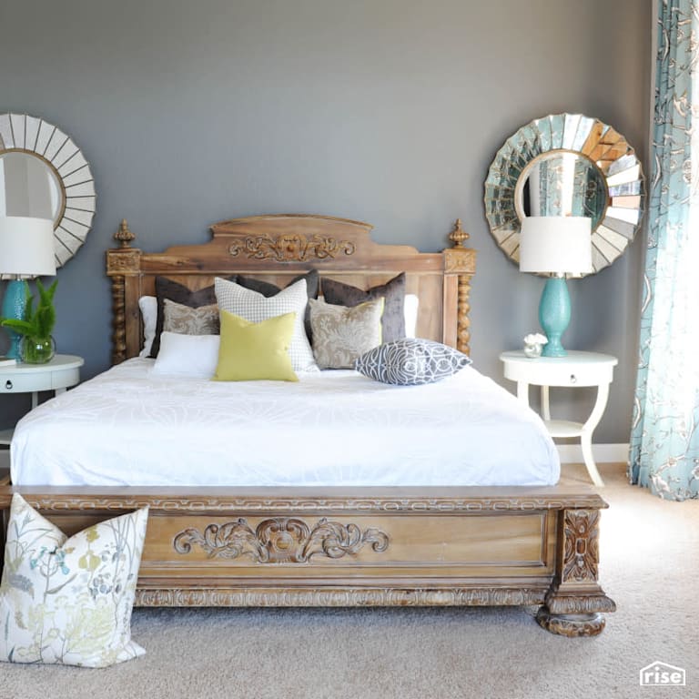 Bedroom with Salvaged Wood Furniture by PlaidFox