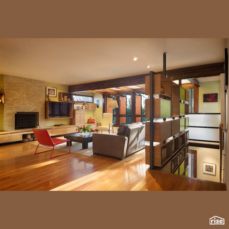 Dahlia Drive Living Room with Integrated LED by Tracy A. Stone Architect