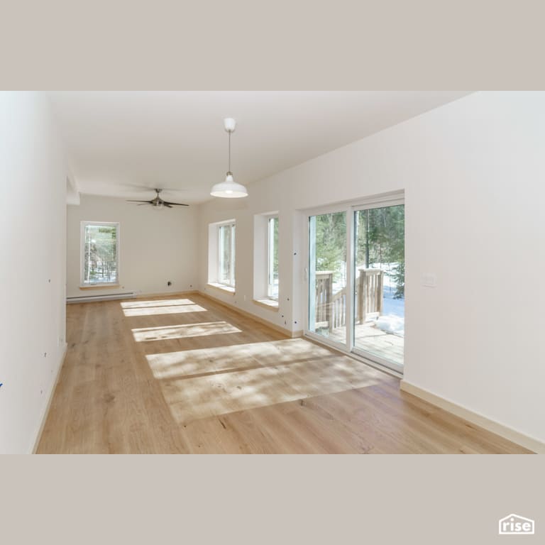 Interior_Unit2 Livingroom Entrance with Passive House Door by Tooketree Passive Homes