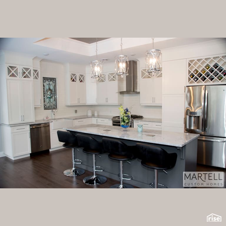 59 Hanna, Fredericton - Kitchen with Range Hood by Martell Homes