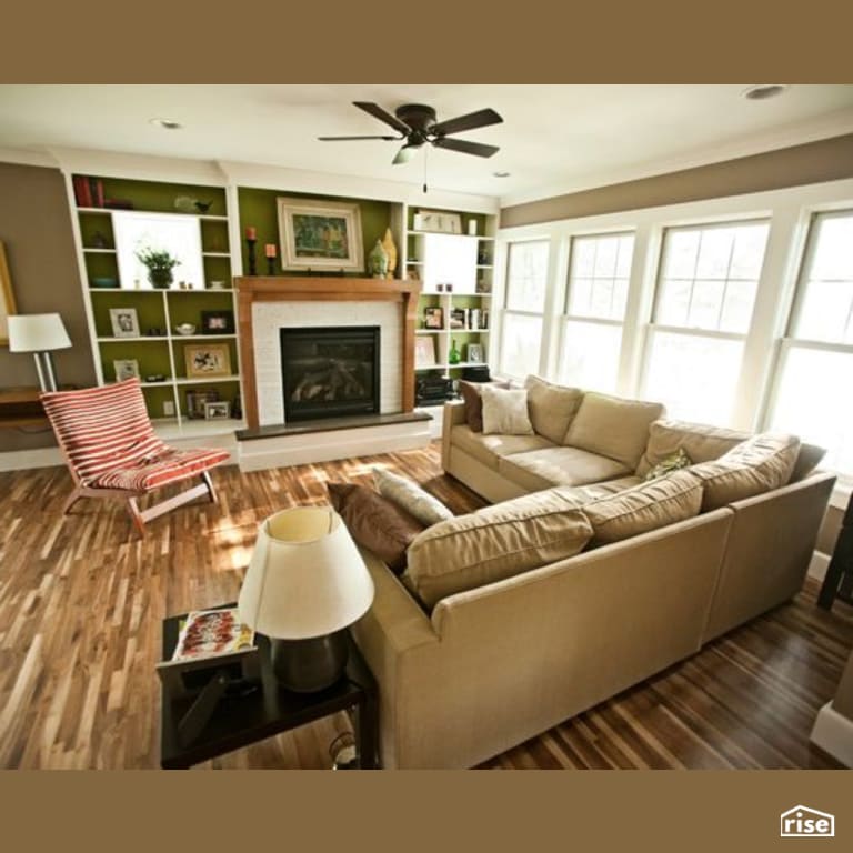 Living Room with Integrated LED by Constructive Builders