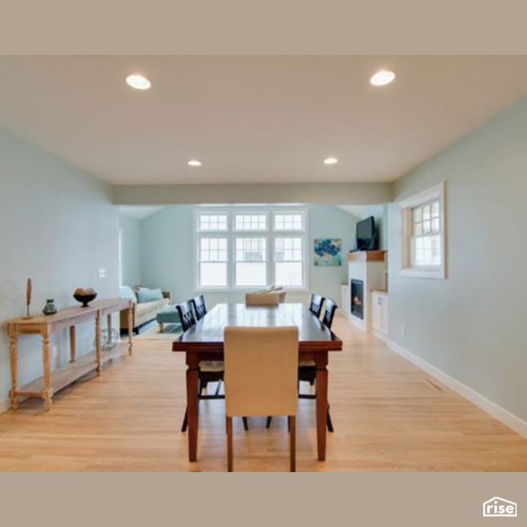 Dining Room with Integrated LED by Constructive Builders