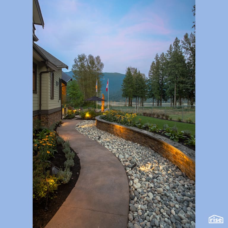 Exterior with Outdoor Gardens by My House Design/Build Team Ltd.