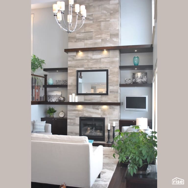 A Beauty in Bedford with Gas Fireplace by Amazing Space Interiors