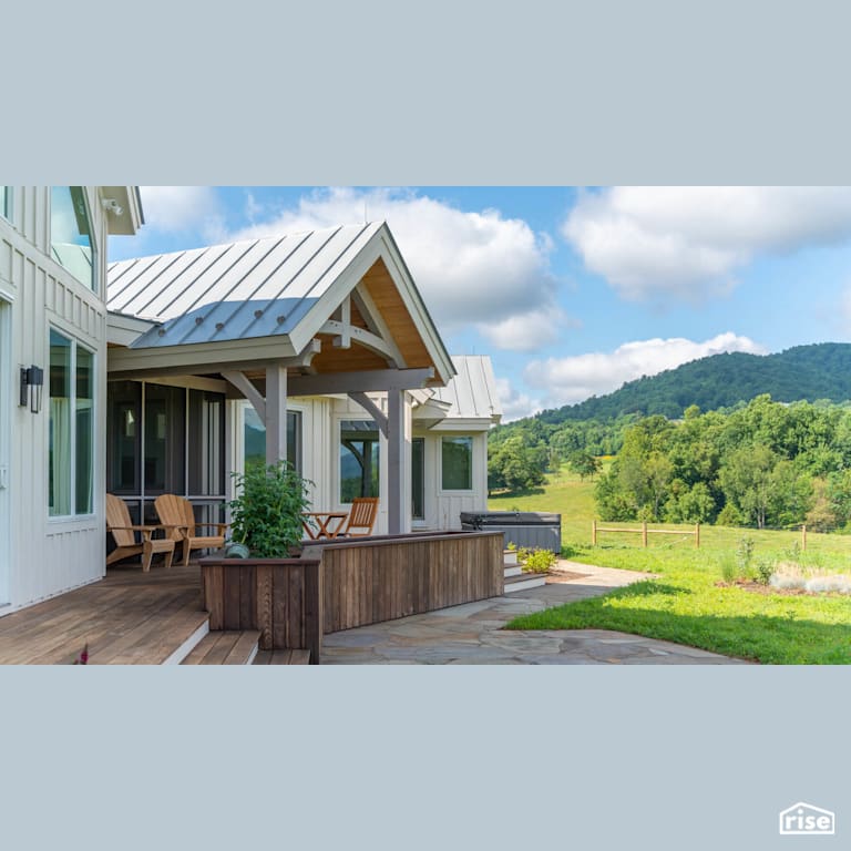 Thermally Modified Wood Deck With Stone Walkway with Thermally Modified Wood Decking by Americana by Bingaman
