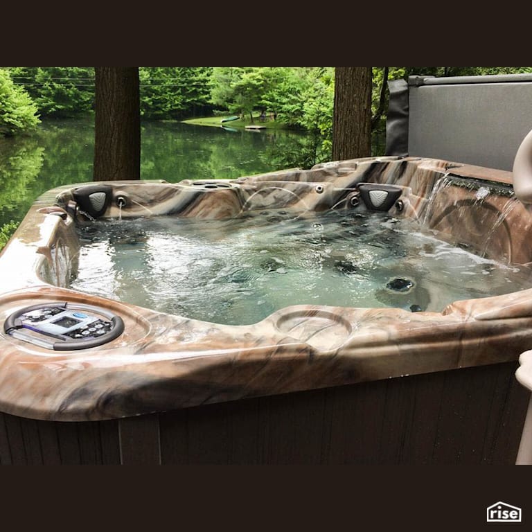 Outdoor Hot Tub with Full Foam Hot Tub by PoolBoy Inc