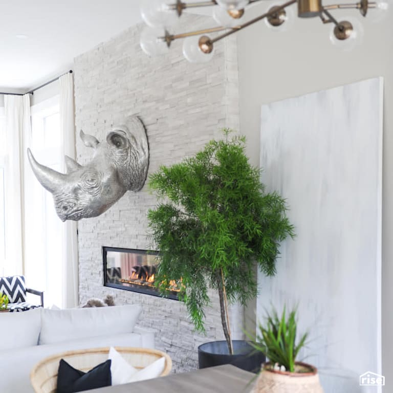 Luxton Square - Living Room with LED Lighting by PlaidFox