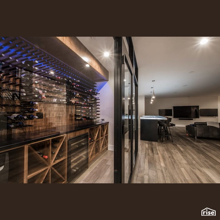 Heddas Way - Home Bar and Cellar with FSC Certified Hardwood by Homes by Highgate