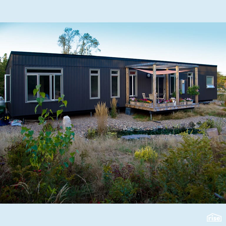 South-Facing Garden Side with Vinyl Window Frame by Deborah Nicholson Simple Living Design