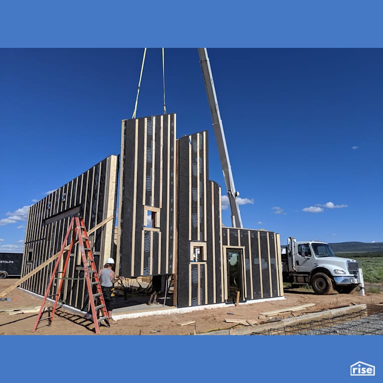 H14 Prefab Panelized Exterior Install with Prefabricated Panelized Home by Phoenix Haus LLC