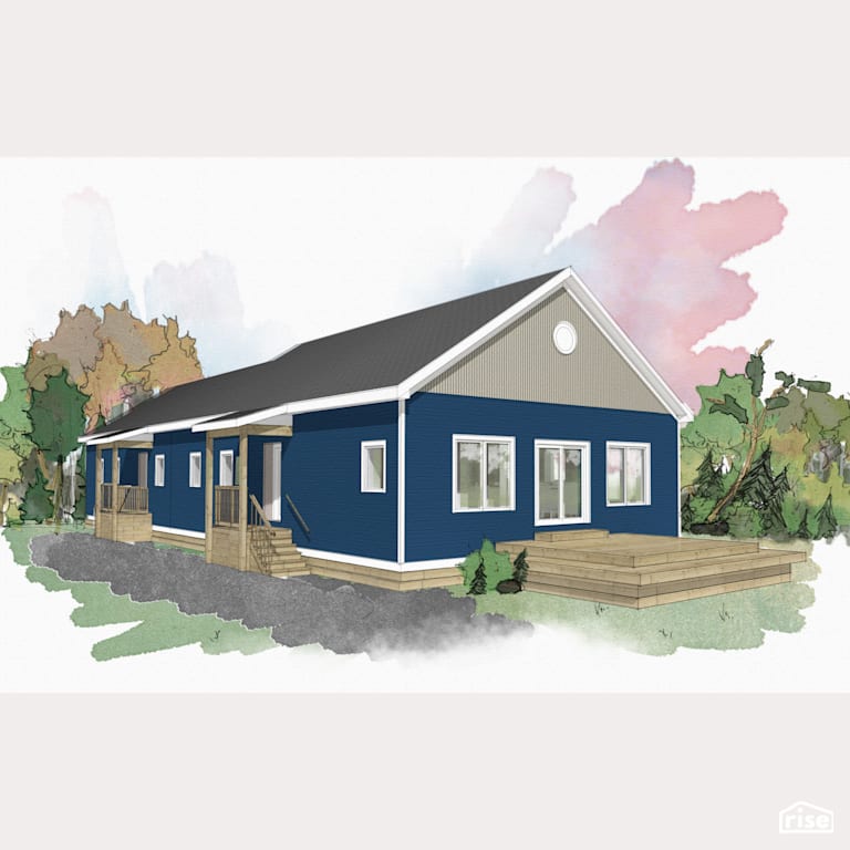 Baysville Duplex with Standing Seam Metal Roof by Tooketree Passive Homes