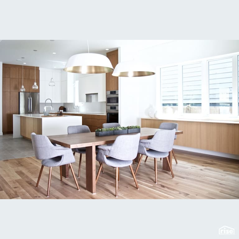 Dining Room with Integrated LED by Naikoon Contracting