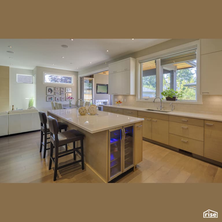 Burnaby Tranquility - Kitchen with Integrated LED by Clay Construction