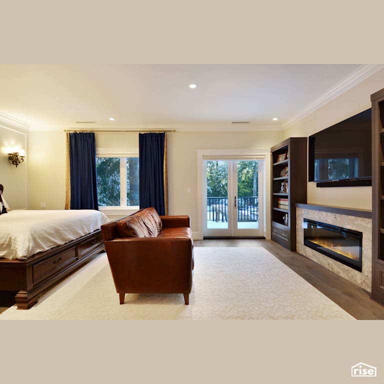 Master Bedroom with Integrated LED by My House Design/Build Team Ltd.