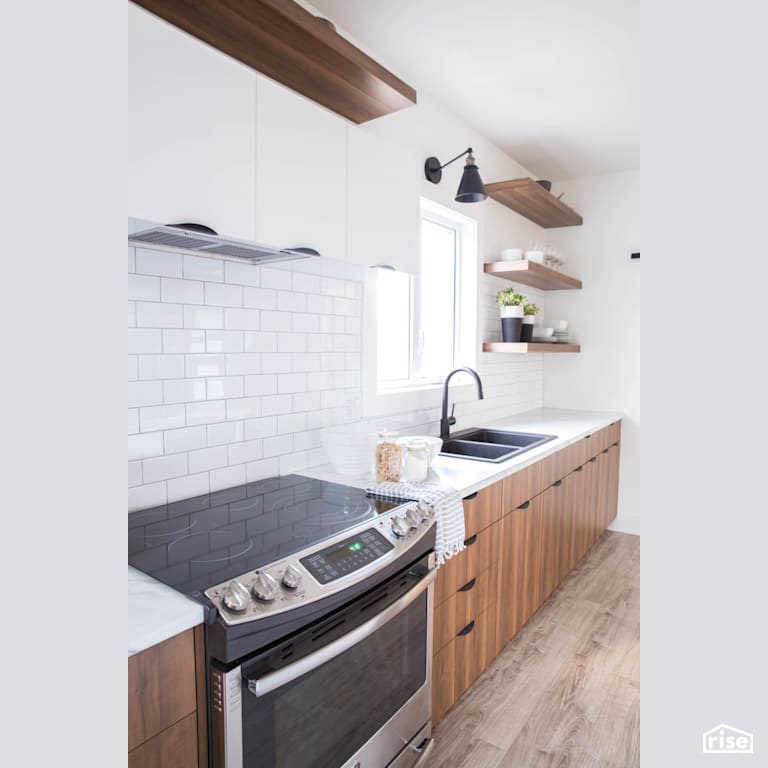 Gabe Acquin Kitchen with Induction Range by Reimagine Designs