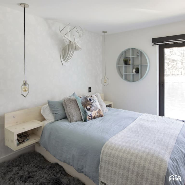 Bedroom with Ceiling Light by PlaidFox