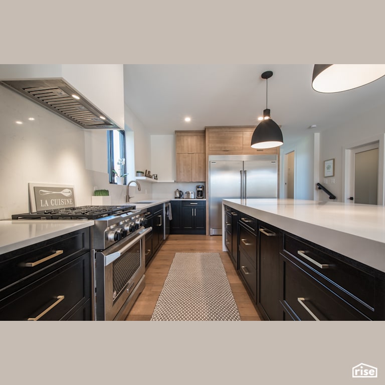 Weybridge Lane Kitchen with Low-Flow Kitchen Faucet by Homes by Highgate