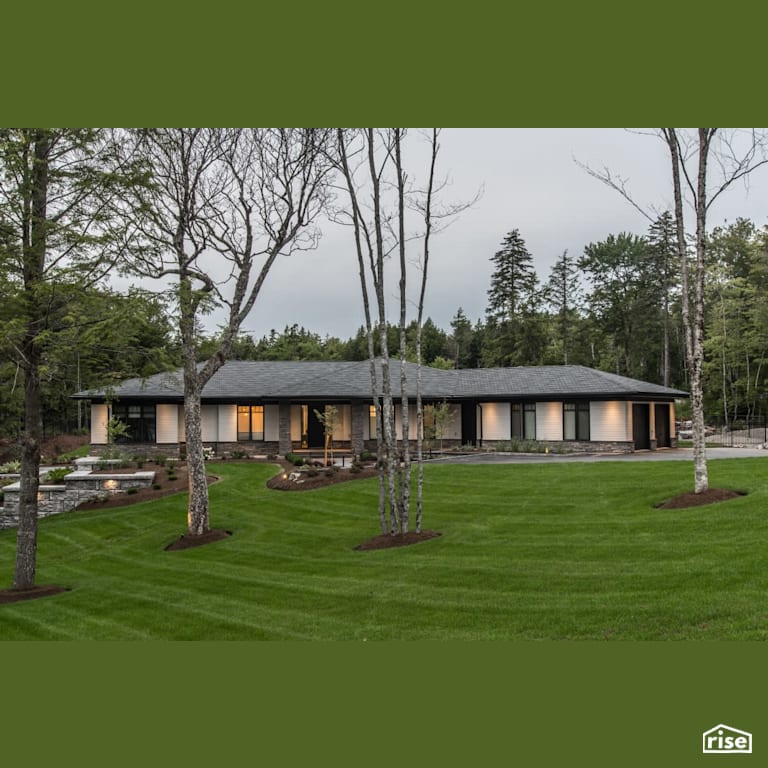 Heddas Way - Home Exterior with Stone Siding by Homes by Highgate