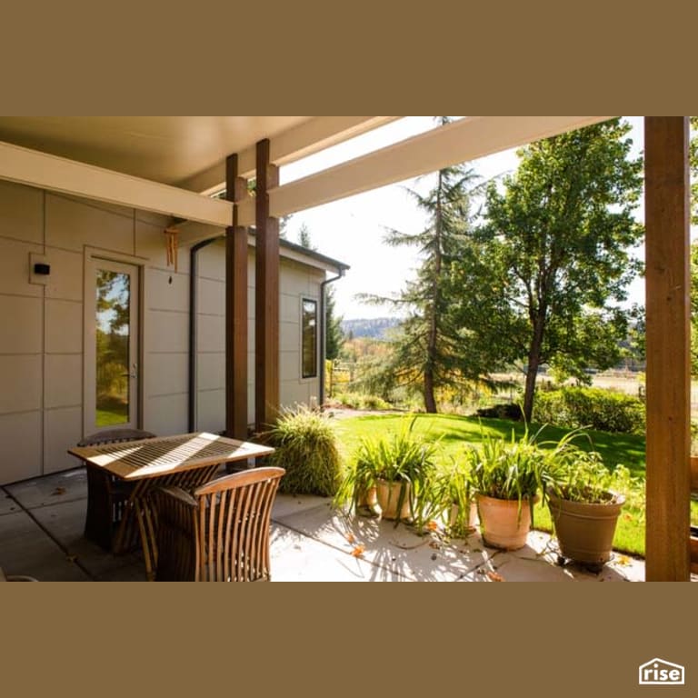 Rear Patio with Energy Star Exterior Door by Winsome Construction