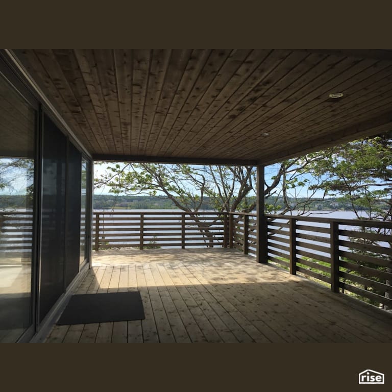 Coastal Home - Deck with Cedar Decking by Brad Goodsell Design | Build Inc