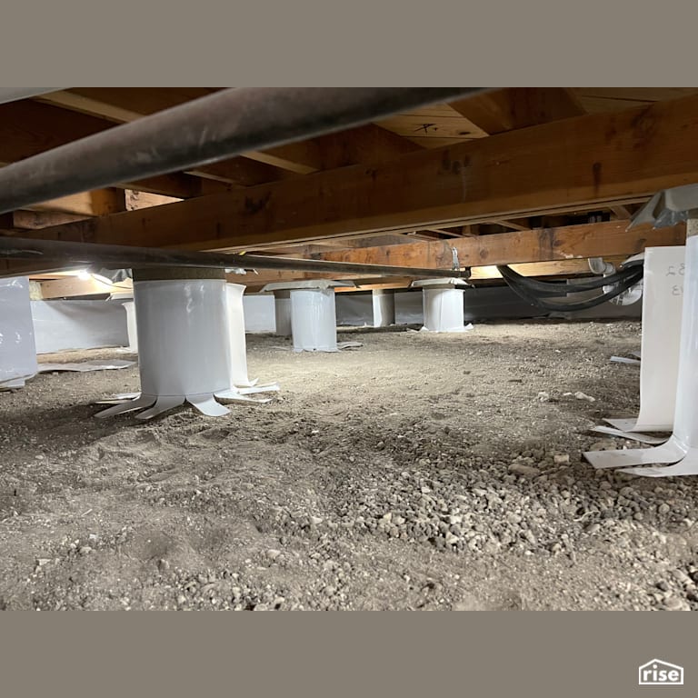 StegoCrawl Encapsulation - Columns with Vapor Control Layer by Stego Industries, LLC