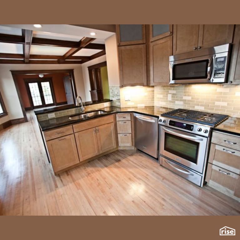 Kitchen Remodel with Gas Range by Constructive Builders