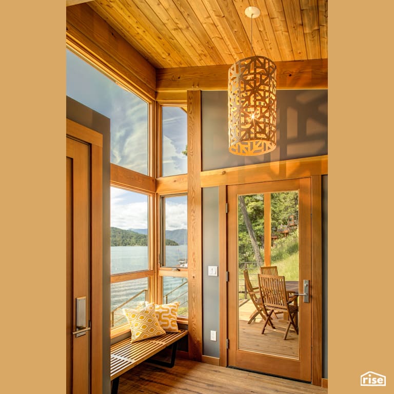 Sandpoint Vacation Home with Argon Gas Filled Window by FabCab Inc