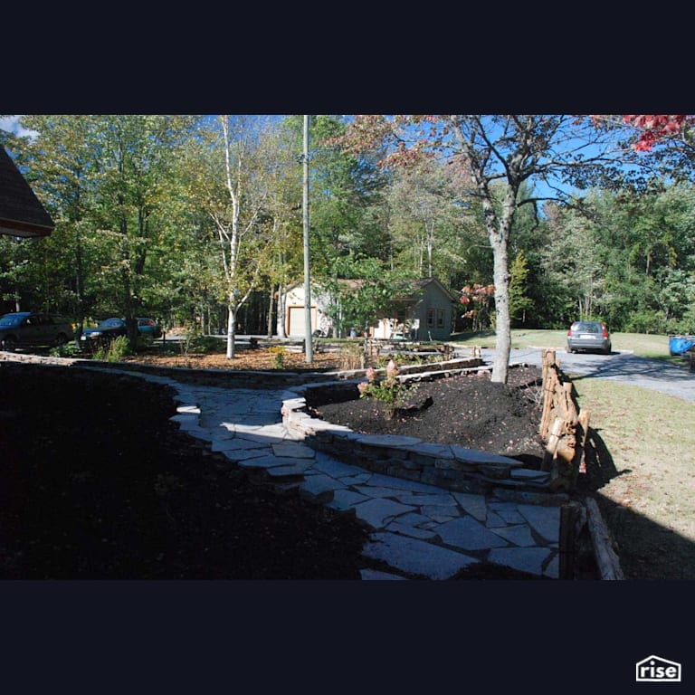 Natural Stones Walkway with Patio Stone by Earthworks Landscape & Design