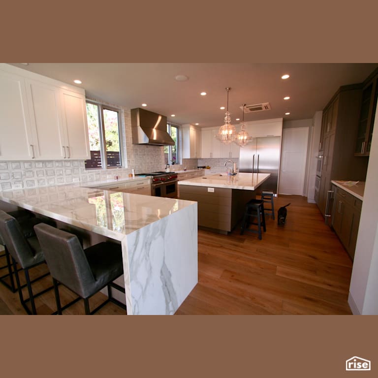 Kitchen with Integrated LED by Alliance Green Builders