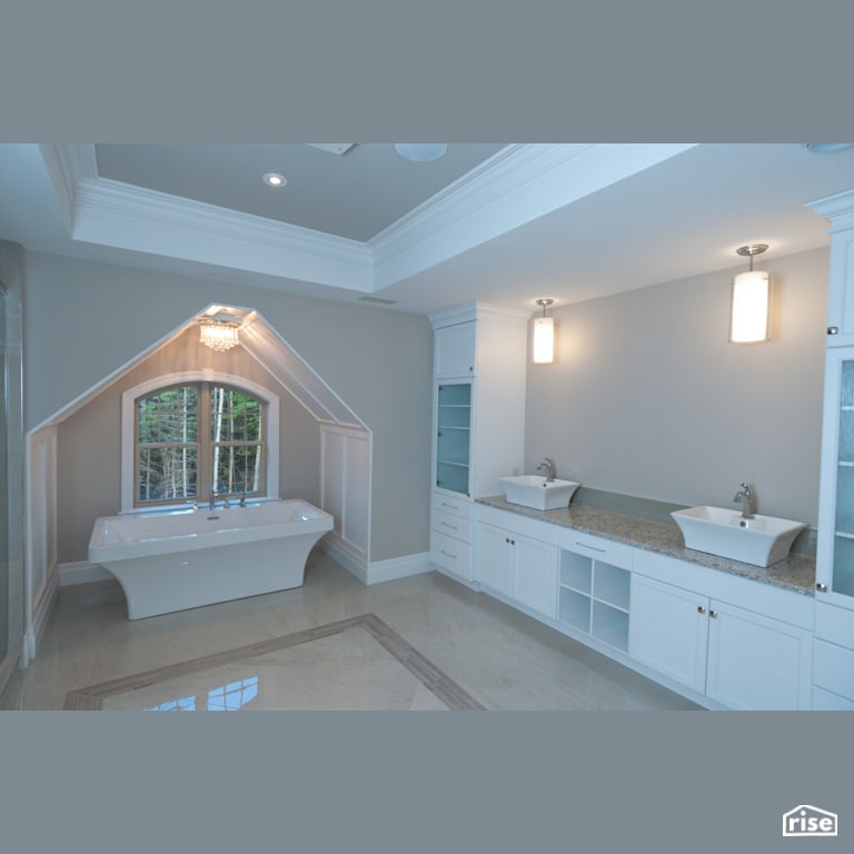 16 Waterview Lane - Bathroom with Fixed Window by Martell Homes
