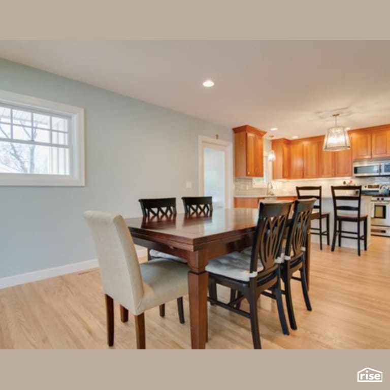 Custom Kitchen and Dining Room with Integrated LED by Constructive Builders