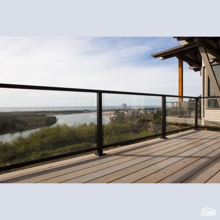 Deck with Cedar Decking by Winsome Construction