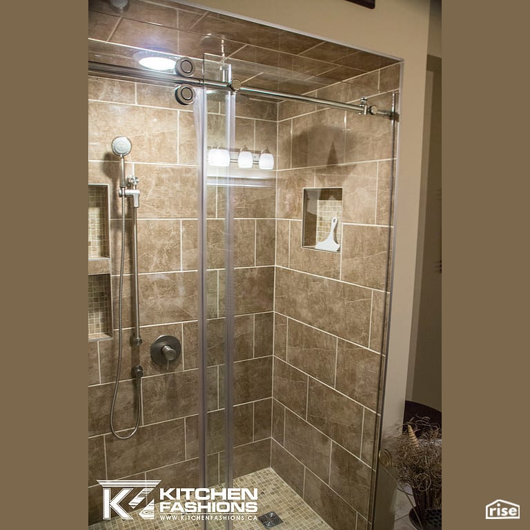 Kitchen Fashions - Shower Renovation with Low-Flow Showerhead by Home Fashions