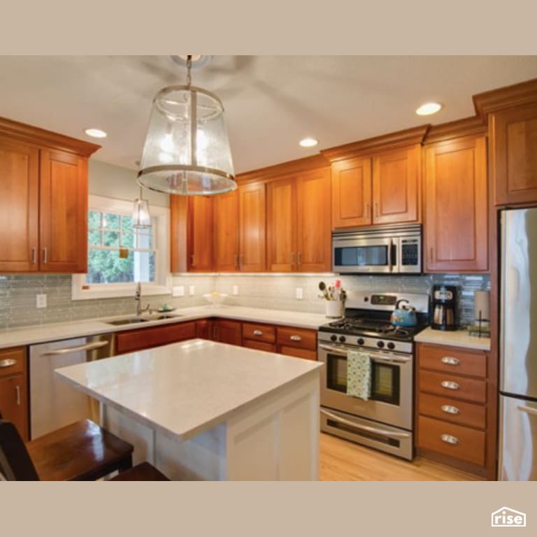 Kitchen with Integrated LED by Constructive Builders