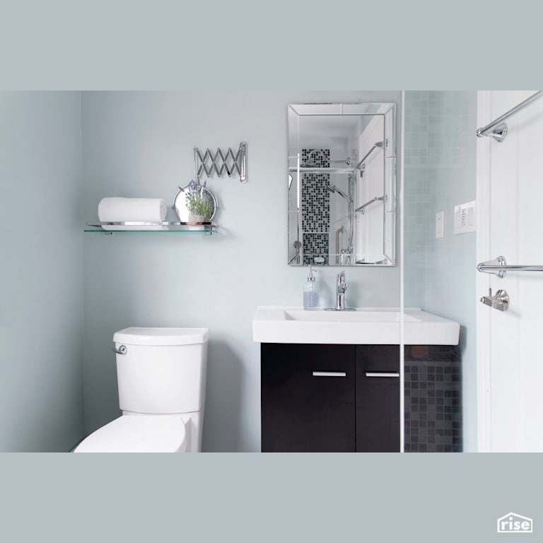 Bathroom - Small on Space – Big on Style & Accessibility with Ultra High Efficiency Toilet [UHET] by Case Design/Remodeling