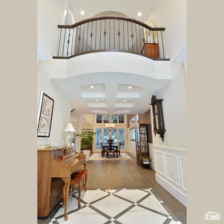 Hallway with Integrated LED by My House Design/Build Team Ltd.
